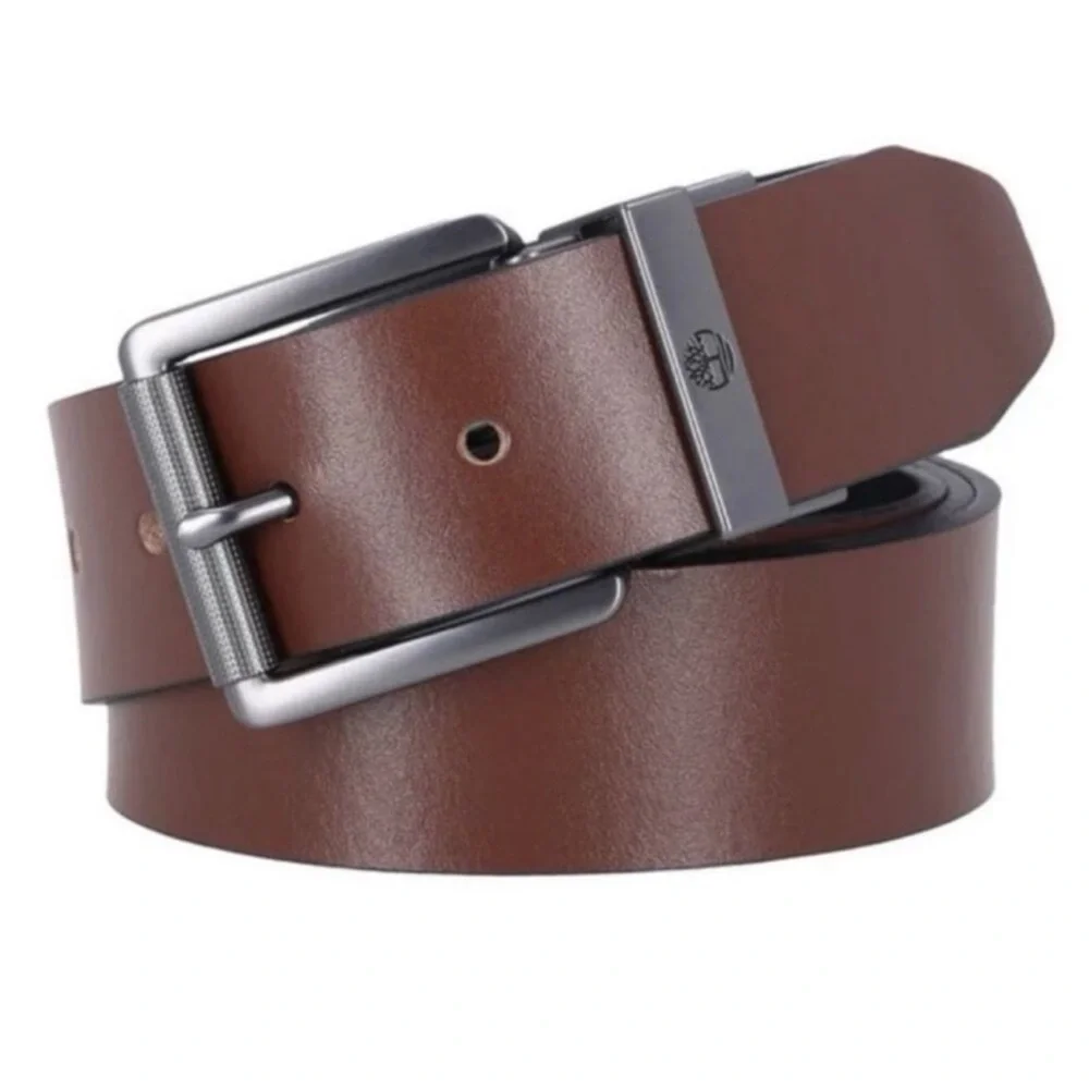 Timberland Men's Reversible Leather Belt, Black/Brown, Size 28''-44